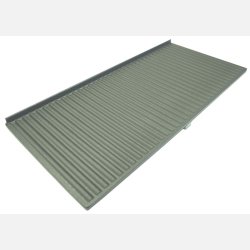 Teflon-coated pan with edge